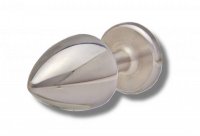 Voorbeeld: Buttplug 30 mm aus Edelstahl Kristall vorne