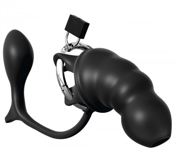 Peniskäfig Ace gas met Analplug
