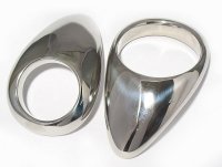 Voorbeeld: Cockring Potenzring Teardrop aus Edelstahl
