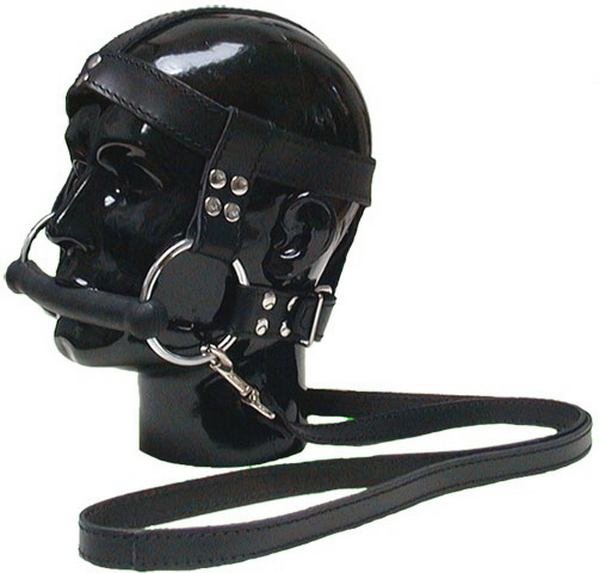 Gag ball Paardenbeet met leiband