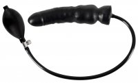 Voorbeeld: Zwarte Latex Opblaasbare Dildo