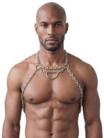 Voorbeeld: Svenjoyment Herren Metall-Harness silberfarben – Vorderansicht