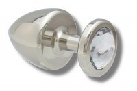 Voorbeeld: Buttplug 40 mm aus Edelstahl mit Kristall für geübte Nutzer