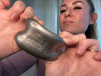 Voorbeeld: Oxballen MEGA SQUEEZE ball stretcher Zilver