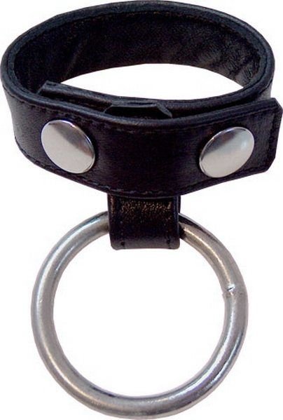 Cockstrap met metalen uiteinden penisring 40 mm