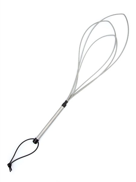 Percussie zweep, metalen drievoudige lus Percussie zweep, metalen drievoudige lus