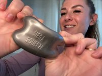 Voorbeeld: Oxballen MEGA SQUEEZE ball stretcher Zilver