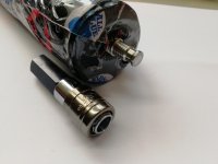 Voorbeeld: Snelkoppeling voor sexmachines met M8 draad