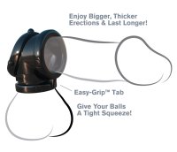 Voorbeeld: Rock Hard Hoden Dehner aus schwarzem TPR