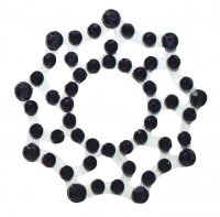 Voorbeeld: Tepellijm met zwarte strassteentjes