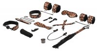 Luipaard Wild Passion - Bondageset met luipaardprint en flogger