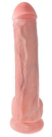 Voorbeeld: Natuurlijke dildo XXL met testikels en zuignap Ø 7 cm