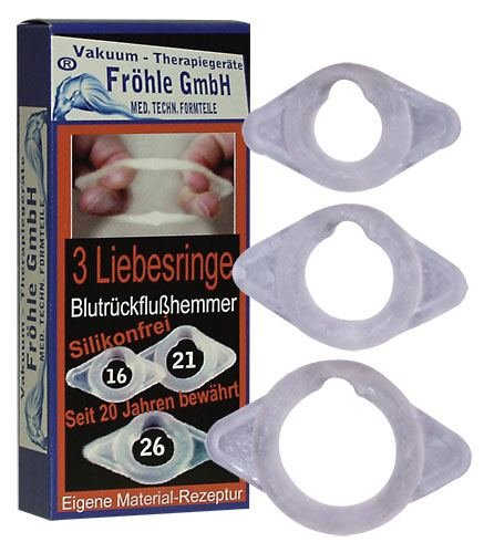 Fröhle penisringen 3-pack 16 mm, 21 mm en 26 mm Fröhle penisringen 3-pack 16 mm, 21 mm en 26 mm