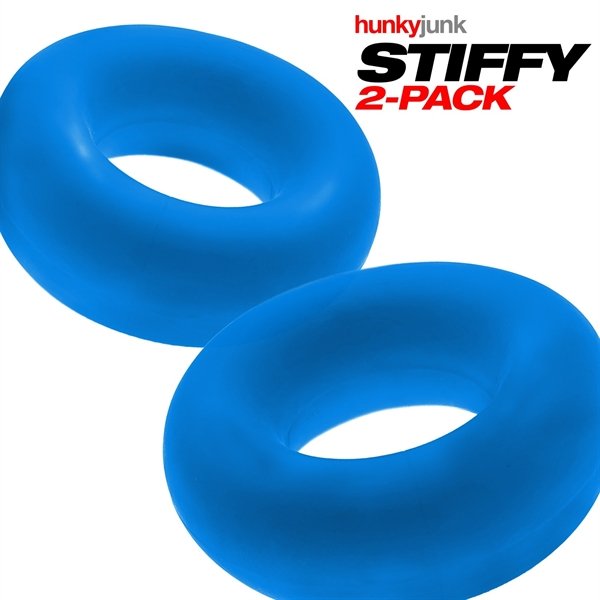 STIFFY 2 Pack Bull Cock Ringen - Teal Ice STIFFY 2 Pack Bull Cock Ringen - Teal Ice