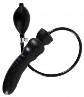 Voorbeeld: Zwarte Latex Opblaasbare Dildo