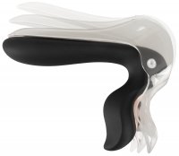 Voorbeeld: Bad Kitty Vibro-Spekulum mit LED – Seitenansicht mit transparentem Schnabel