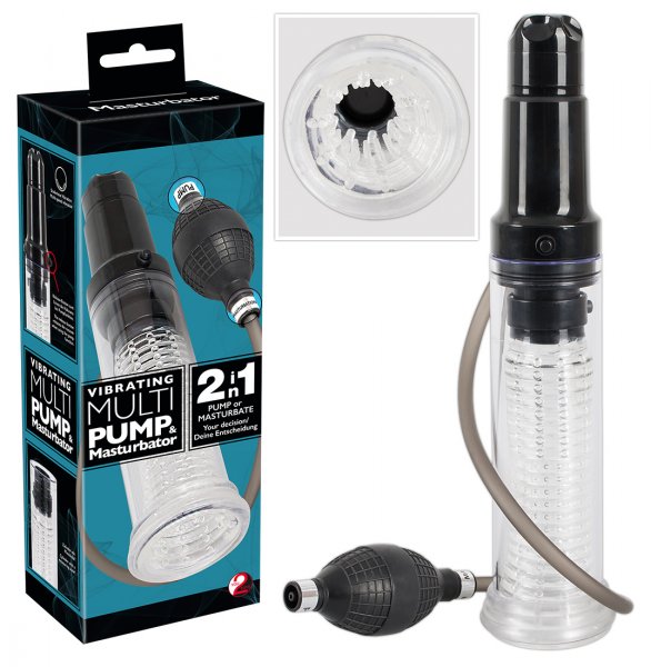 2-in-1 penispomp en masturbator voor ultiem genot