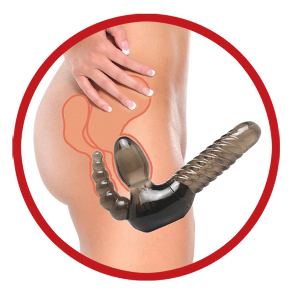 Strapless strap-on met anale stimulator Strapless strap-on met anale stimulator