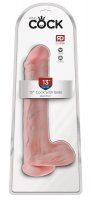 Voorbeeld: Natuurlijke dildo XXL met testikels en zuignap Ø 7 cm
