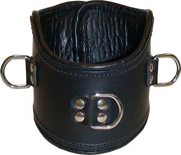 Leren Positioneer Halsband met D-ringen Leren Positioneer Halsband met D-ringen