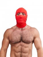 Voorbeeld: Lycra Ninja Kap rood