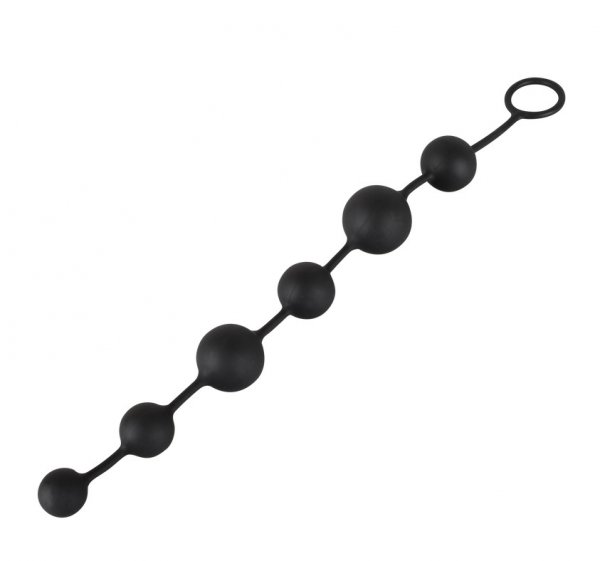 Anal beads met zes ballen Ø 2,3-3,9 cm