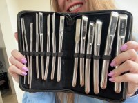 Voorbeeld: 14-delige Hegar Dilator complete set