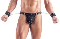 Voorbeeld: Riostring mit Soft-Handfesseln – Vorderansicht