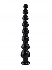 XXL-Dildo WAD Super Galaxy schwarz – 59 cm, profilierte Form, Gesamtansicht