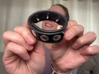 Voorbeeld: Penislus met print - Cockstrap met metalen pinnen kopen