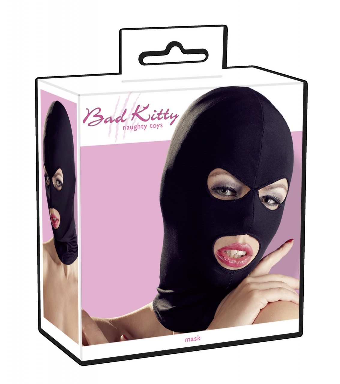 Zwart elastisch hoofdmasker Zwart elastisch hoofdmasker