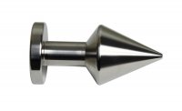 Voorbeeld: Buttplug van roestvrij staal Ø 50 mm naar keuze met opschrift