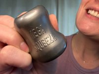 Voorbeeld: Oxballen MEGA SQUEEZE ball stretcher Zilver