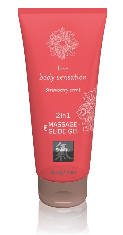 Massage & Glide Gel 2 in1 Aardbeiengeur