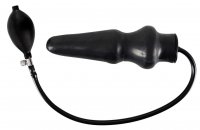 Voorbeeld: Opblaasbare Analplug gemaakt van zwarte latex