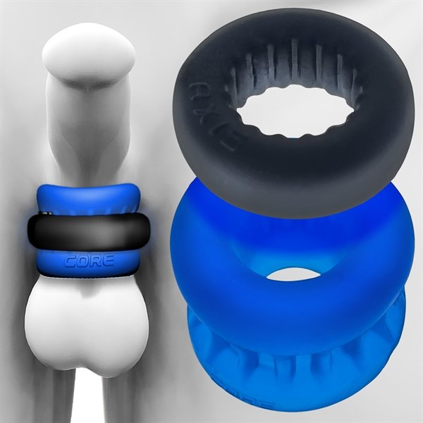 Oxballs ULTRACORE Core ball stretcher met Axis Ring - Blauw IJs Oxballs ULTRACORE Core ball stretcher met Axis Ring - Blauw IJs