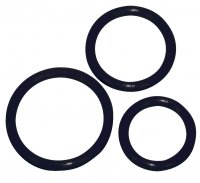 Voorbeeld: Zwart penisring Trio -Ø 5 cm, 4,2 cm en 3,2 cm