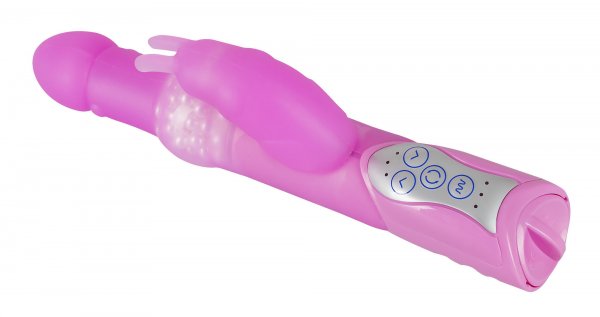 Silicone Bead Vibrator met Clitoris Vibro Bunny