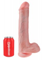 Voorbeeld: Natuurlijke dildo XXL met testikels en zuignap Ø 7 cm