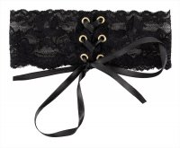Voorbeeld: Halsband aus schwarzem Spitzenband
