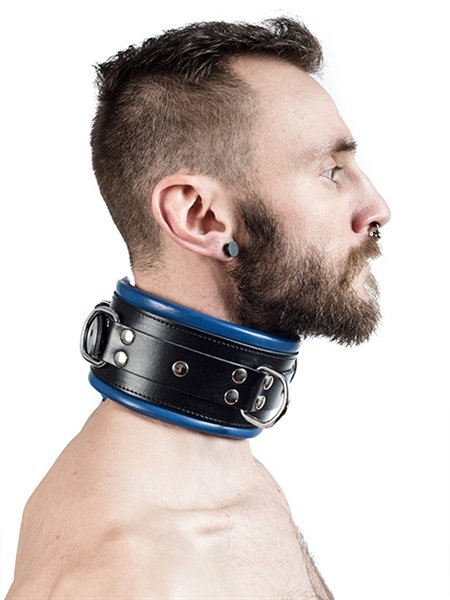 Slavenhalsband met blauwe vulling Slavenhalsband met blauwe vulling