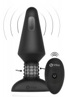 Voorbeeld: Analvibrator Rimming XL schwarz – mit Fernbedienung und Funktionsdarstellung