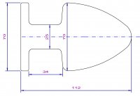 Voorbeeld: Buttplug Edelstahl 70 mm